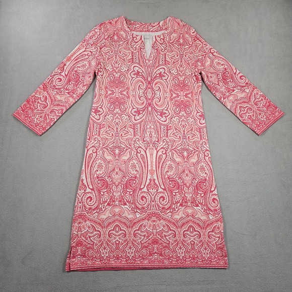 Coolibar Dresses & Skirts - Coolibar Dress Womens XS Pink Tunic UPF 50+ Bamboo Blend Beach Boating